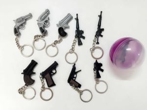 keychain senjata dengan sarung Rantai kunci pistol mainan